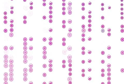 Light Pink vector pattern with christmas snowflakes. 库存插图