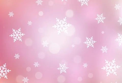 Light Pink vector pattern in Christmas style. 스톡 일러스트