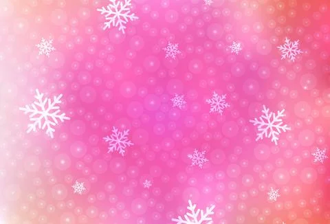 Light Pink vector pattern in Christmas style. 스톡 일러스트