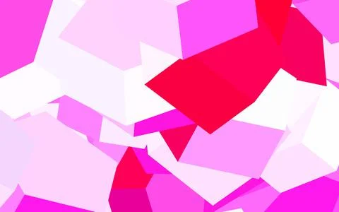 Light Pink vector pattern with colorful hexagons. Stock Illustration