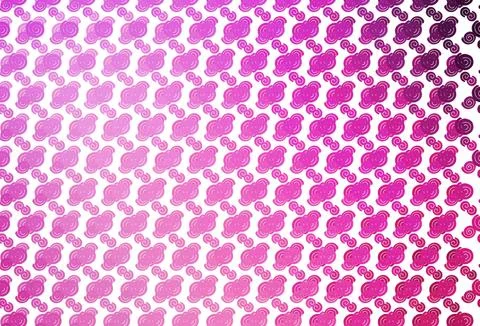 Light Pink vector pattern with lamp shapes. 스톡 일러스트