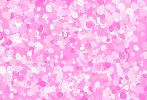 Light Pink vector pattern with liquid shapes. Stock Illustration