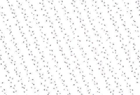 Light Pink vector pattern with music elements. Illustrazione stock