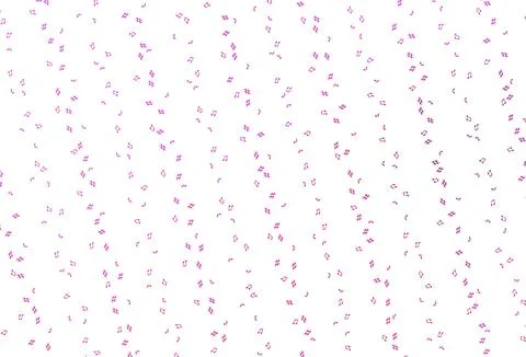 Light Pink vector pattern with music elements. Stock Illustration