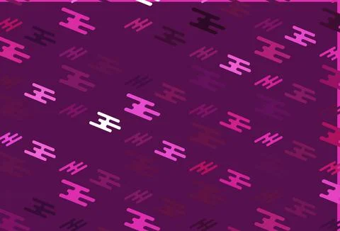 Light Pink vector pattern with narrow lines. Stock Illustration