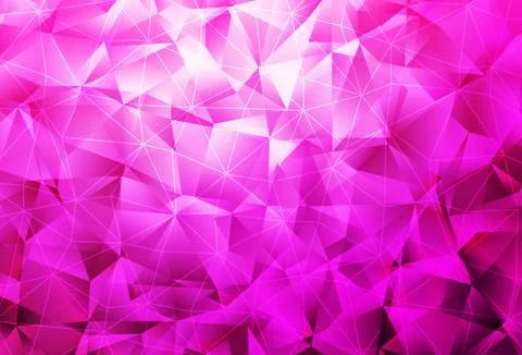 Light Pink vector pattern with polygonal style. Illustrazione stock