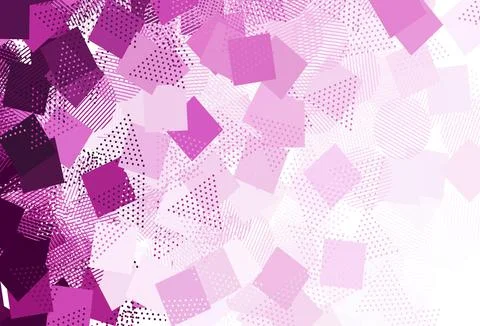 Light Pink vector pattern with polygonal style with circles. Stock Illustration