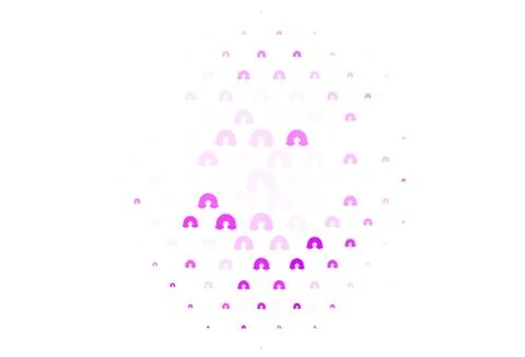 Light Pink vector pattern with rainbow elements. Stockillustratie