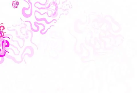 Light Pink vector pattern with random forms. イラスト素材