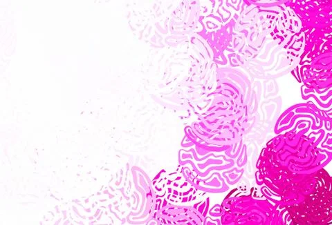 Light Pink vector pattern with random forms. Illustrazione stock