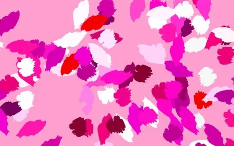 Light Pink vector pattern with random forms. イラスト素材