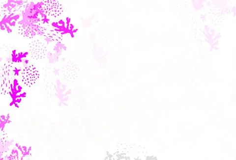 Light Pink vector pattern with random forms. Stock Illustration