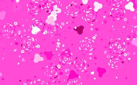 Light Pink vector pattern with random forms. Illustrazione stock