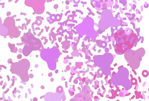 Light Pink vector pattern with random forms. Stock Illustration