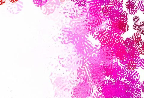 Light Pink vector pattern with random forms. Illustrazione stock