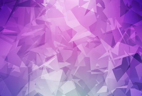 Light Pink vector pattern with random polygonals. Illustrazione stock