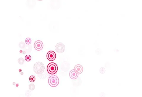 Light Pink vector pattern with spheres. Illustrazione stock