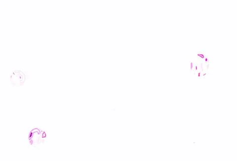 Light Pink vector pattern with spheres. Stock Illustration