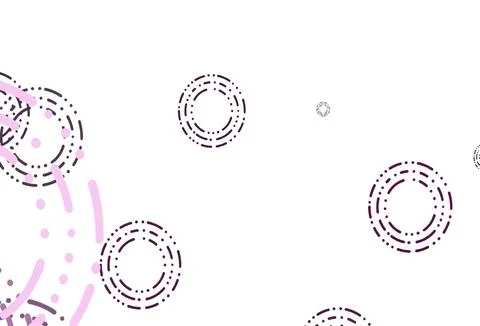 Light Pink vector pattern with spheres. イラスト素材
