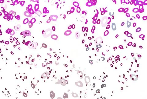 Light Pink vector pattern with spheres. 스톡 일러스트