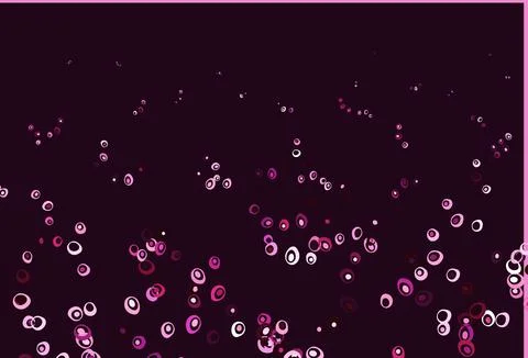 Light Pink vector pattern with spheres. Illustrazione stock