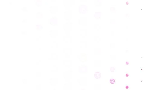 Light Pink vector pattern with spheres. Illustrazione stock
