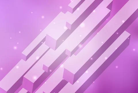 Light Pink vector pattern in square style. Stockillustratie