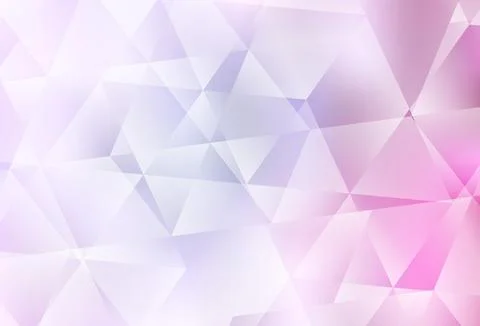 Light Pink vector polygonal pattern. Stock Illustration