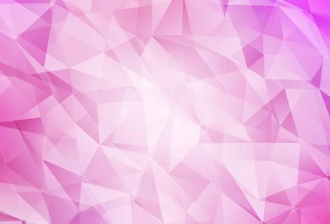 Light Pink vector shining triangular layout. Stock Illustration