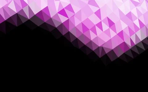 Light Pink vector shining triangular pattern. 스톡 일러스트