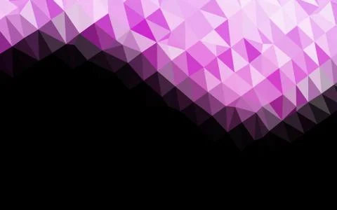 Light Pink vector shining triangular background. Illustrazione stock