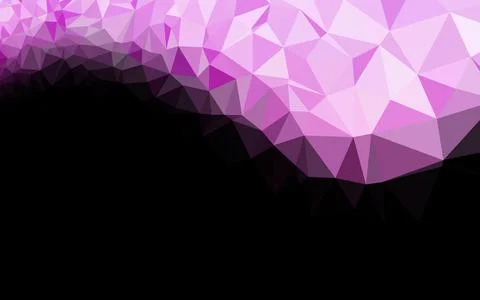 Light Pink vector shining triangular template. Stock Illustration