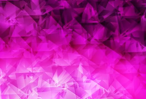 Light Pink vector shining triangular backdrop. 스톡 일러스트