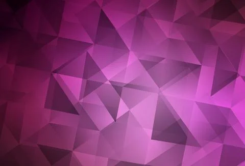 Light Pink vector shining triangular backdrop. Illustrazione stock