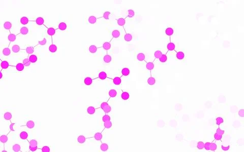 Light Pink vector template with artificial intelligence structure. Stock Illustration