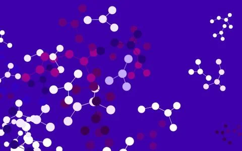 Light Pink vector template with artificial intelligence structure. Stock Illustration