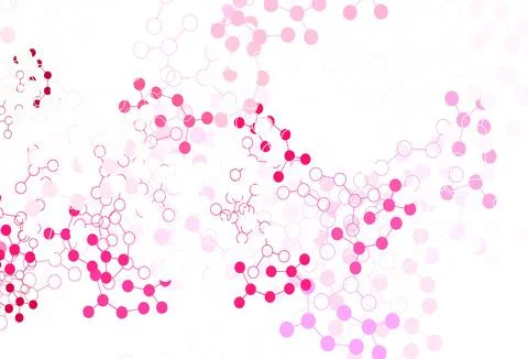 Light Pink vector template with artificial intelligence structure. Illustrazione stock