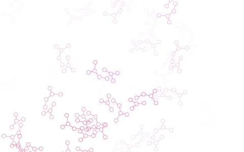 Light Pink vector template with artificial intelligence structure. Stock Illustration