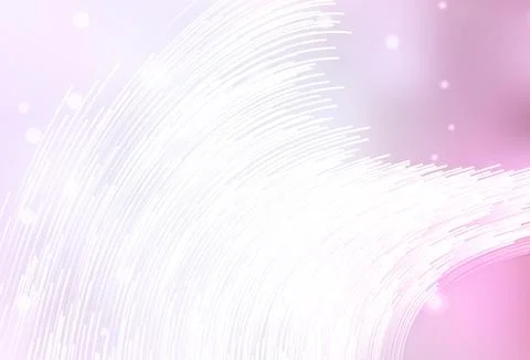 Light Pink vector template with bent lines. Stock Illustration