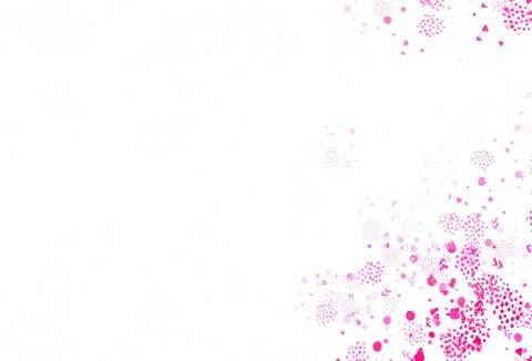 Light Pink vector template with chaotic shapes. Stock Illustration