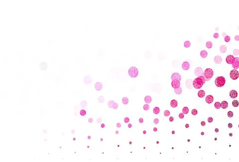 Light Pink vector template with circles. Stock Illustration