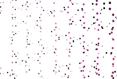 Light Pink vector template with crystals, circles, squares. Ilustración de archivo