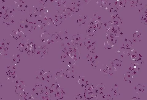 Light Pink vector template with math simbols. Illustration