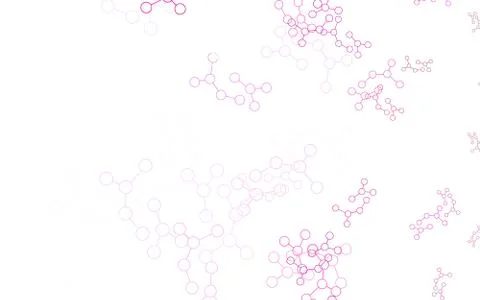 Light Pink vector texture with artificial intelligence concept. Illustrazione stock