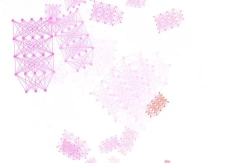 Light Pink vector texture with artificial intelligence concept. Stock Illustration