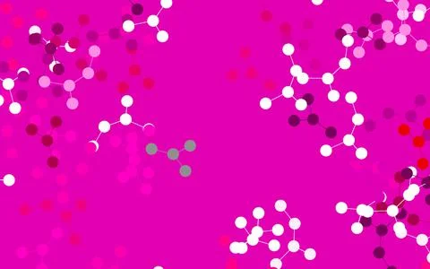 Light Pink vector texture with artificial intelligence concept. Illustrazione stock