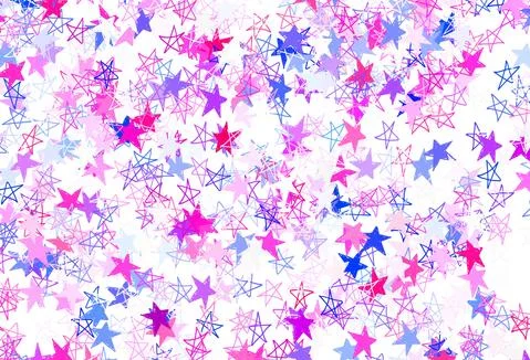 Light Pink vector texture with beautiful stars. Stock Illustration