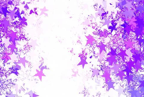 Light Pink vector texture with beautiful stars. Stock Illustration