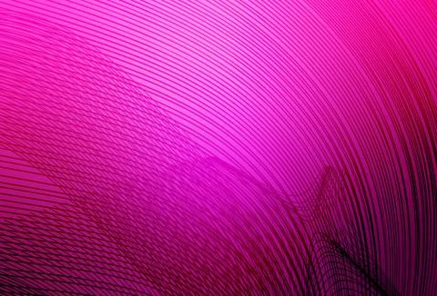 Light Pink vector texture with bent lines. Stock Illustration