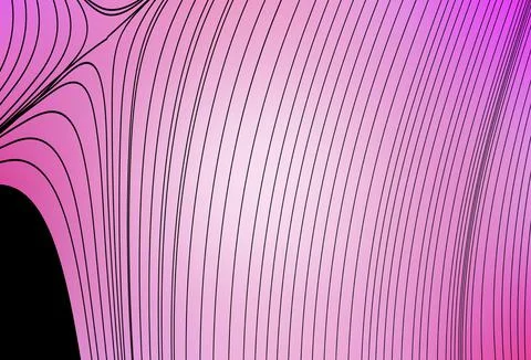 Light Pink vector texture with bent lines. Stock Illustration